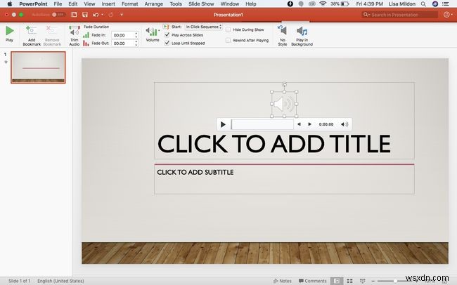 Cách thêm nhạc vào PowerPoint