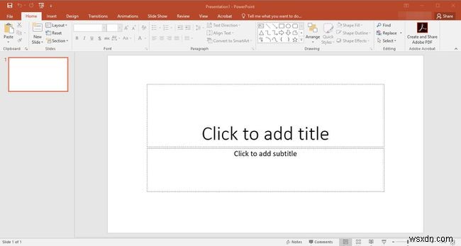 Cách tạo bản trình bày PowerPoint