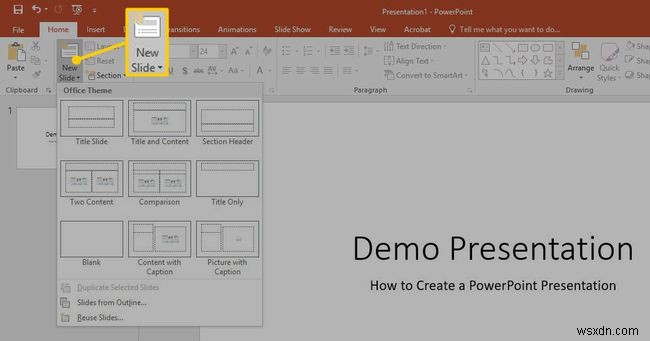 Cách tạo bản trình bày PowerPoint