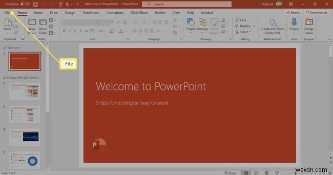 Cách in nhiều trang trình bày trên một trang trong PowerPoint