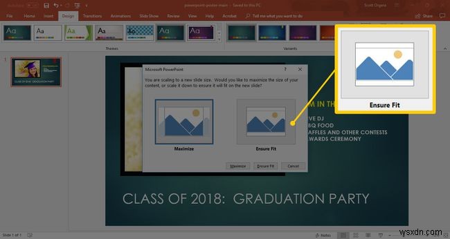 Cách tạo áp phích trong PowerPoint