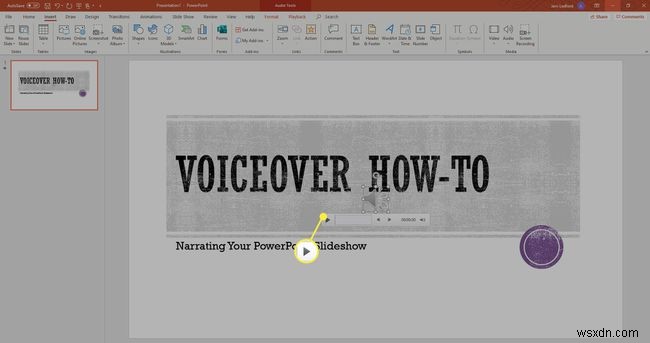 Cách thực hiện lồng tiếng trên PowerPoint