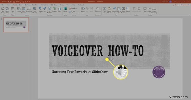 Cách thực hiện lồng tiếng trên PowerPoint