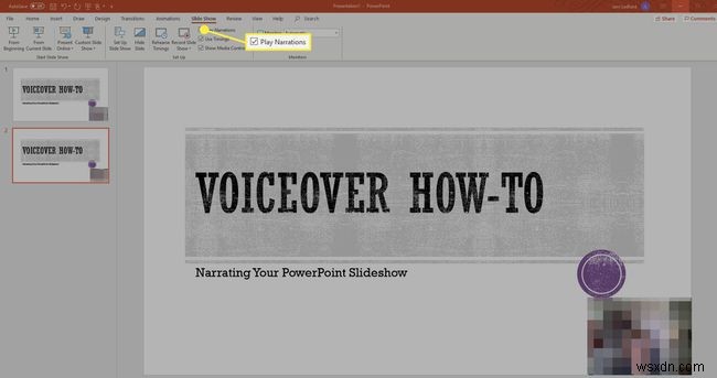 Cách thực hiện lồng tiếng trên PowerPoint