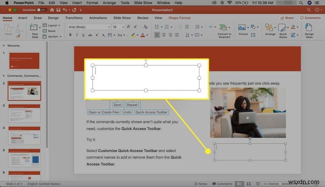 Cách trích dẫn ảnh trong PowerPoint