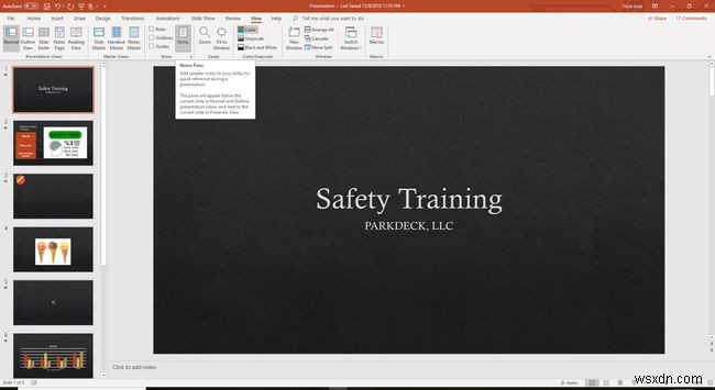 Cách sử dụng Ghi chú của diễn giả trong PowerPoint