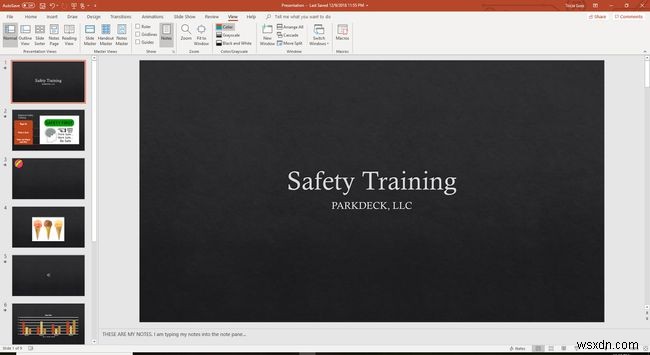 Cách sử dụng Ghi chú của diễn giả trong PowerPoint