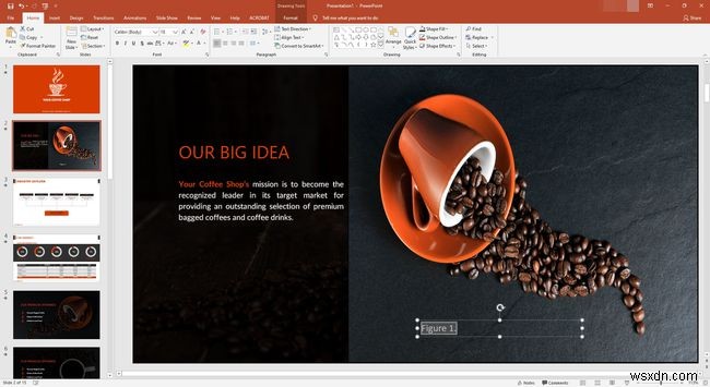 Cách trích dẫn ảnh trong PowerPoint