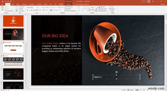 Cách trích dẫn ảnh trong PowerPoint