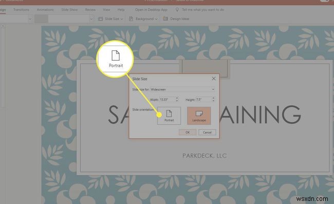 Cách thay đổi hướng trang trình bày PowerPoint