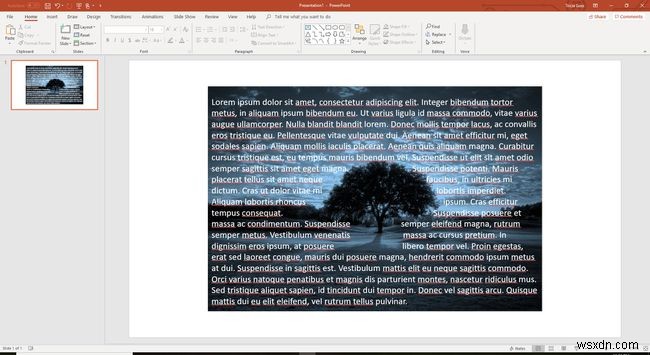 Hướng dẫn dành cho người mới bắt đầu về gói văn bản trong PowerPoint