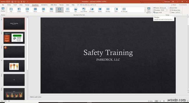 Tận dụng tối đa các tùy chọn chuyển trang trình chiếu của PowerPoint