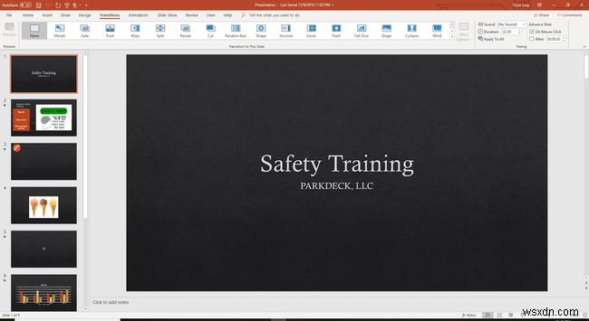 Tận dụng tối đa các tùy chọn chuyển trang trình chiếu của PowerPoint