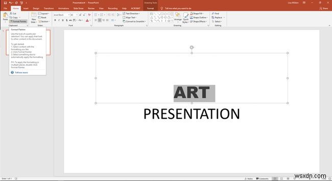 Cách định dạng văn bản bằng PowerPoint Format Painter