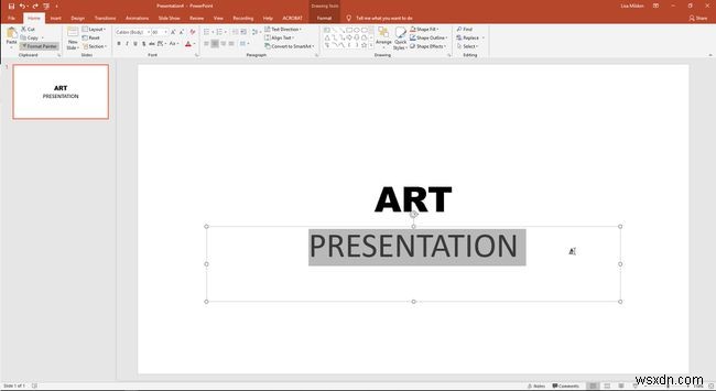 Cách định dạng văn bản bằng PowerPoint Format Painter