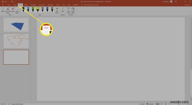 Cách vẽ tự do trong PowerPoint