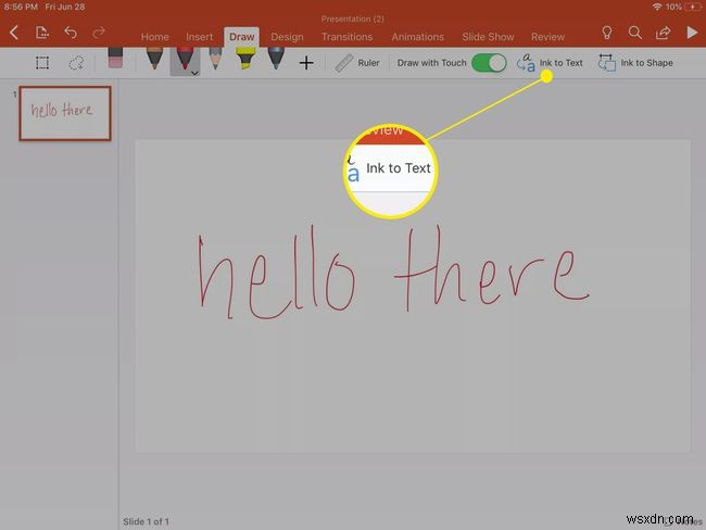 Cách vẽ tự do trong PowerPoint