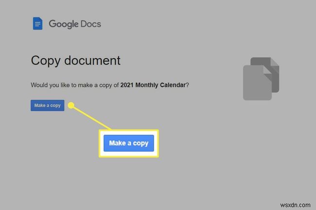 Cách sử dụng Mẫu lịch trong Google Documents