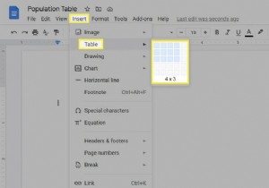 Cách tạo bảng trong Google Documents