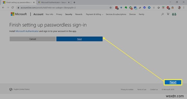 Cách sử dụng ứng dụng Microsoft Authenticator