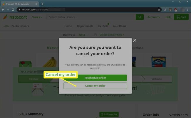 Cách hủy đơn đặt hàng Instacart, tư cách thành viên và dùng thử miễn phí 