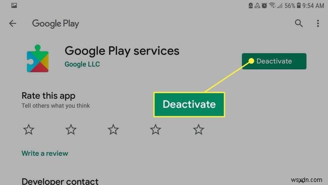 Cách cập nhật các dịch vụ của Google Play