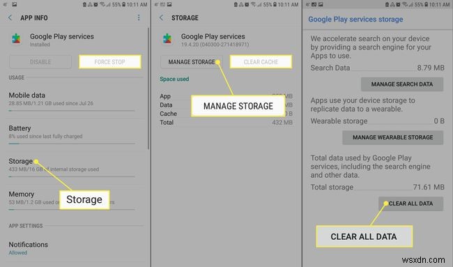 Cách cập nhật các dịch vụ của Google Play