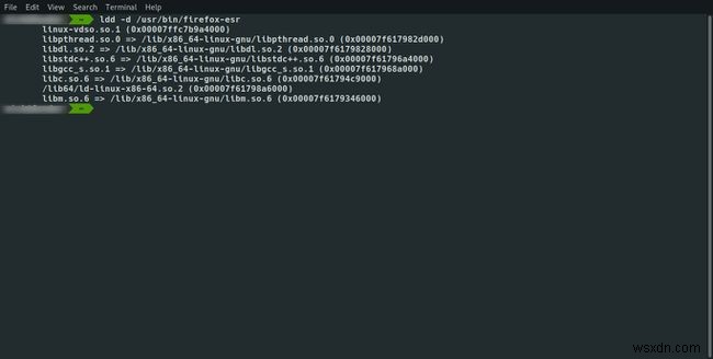 Sử dụng lệnh ldd trong Linux