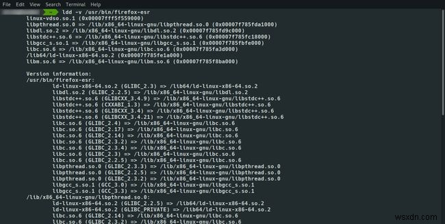 Sử dụng lệnh ldd trong Linux