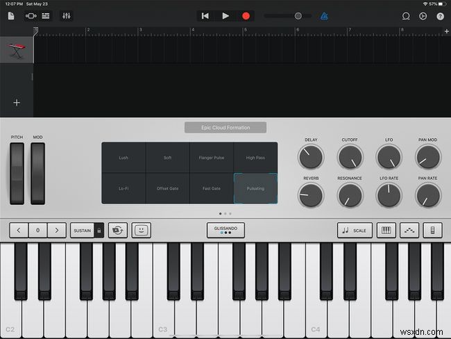 Biến bàn phím máy Mac của bạn thành một cây đàn piano GarageBand