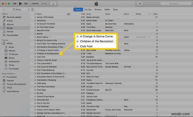 iTunes Sync:Cách chỉ đồng bộ hóa một số bài hát nhất định