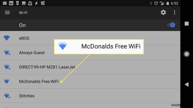 Cách sử dụng McDonalds Wi-Fi để kết nối