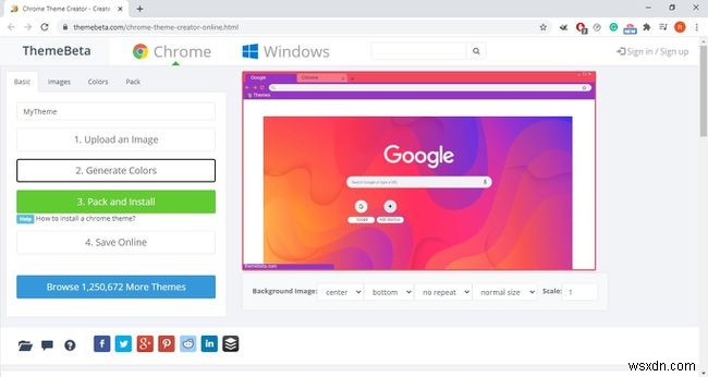 Cách tạo chủ đề của Google Chrome