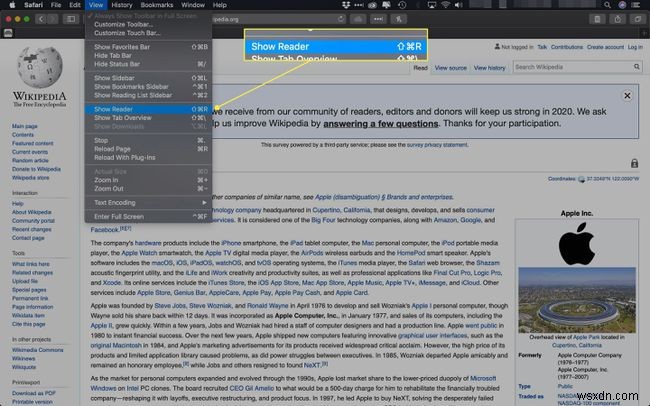 Cách lưu trang web dưới dạng PDF trong Safari trên Mac