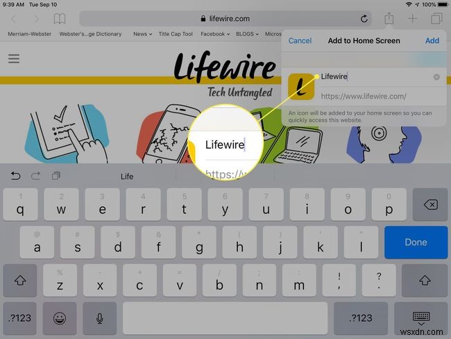 Cách thêm phím tắt trang web Safari vào Màn hình chính của iPad