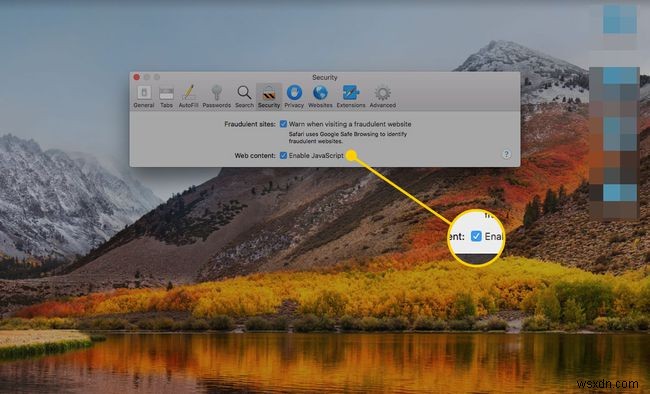 Cách tắt JavaScript trong trình duyệt web Safari