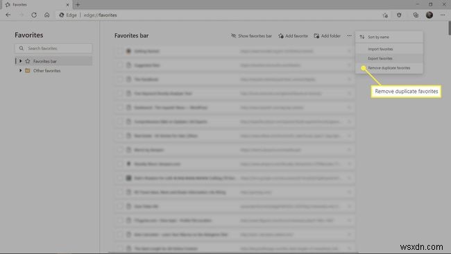 Cách sao lưu Mục yêu thích trên Microsoft Edge