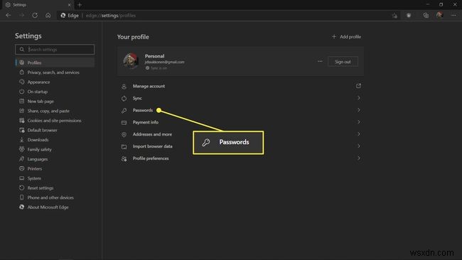Cách sử dụng Trình quản lý mật khẩu Microsoft Edge