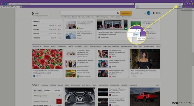 Cách thêm công cụ tìm kiếm vào Internet Explorer 11