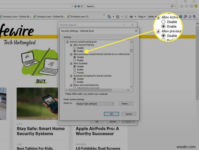Cách sử dụng ActiveX Filtering trong Internet Explorer 11