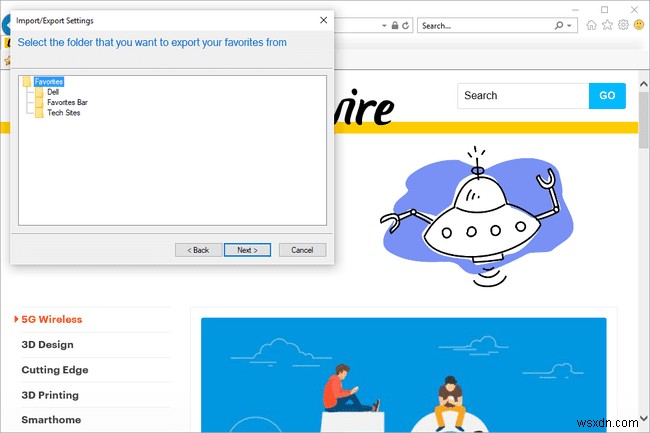 Cách quản lý các mục ưa thích trên Internet Explorer của bạn