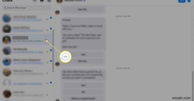 Cách xóa tin nhắn trên Facebook Messenger