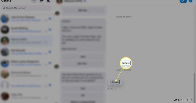 Cách xóa tin nhắn trên Facebook Messenger