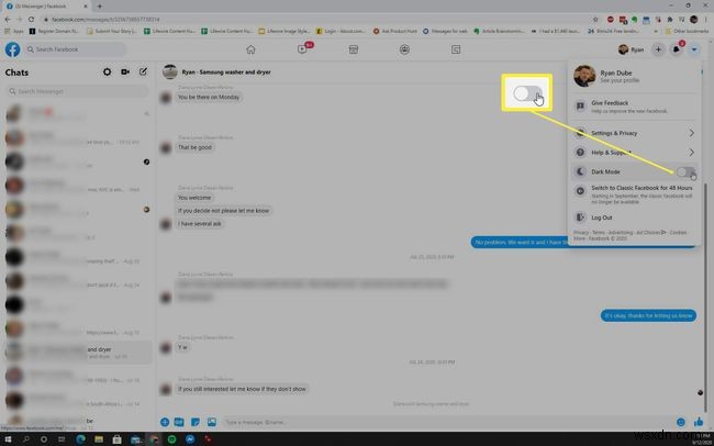 Cách bật Chế độ tối của Facebook Messenger