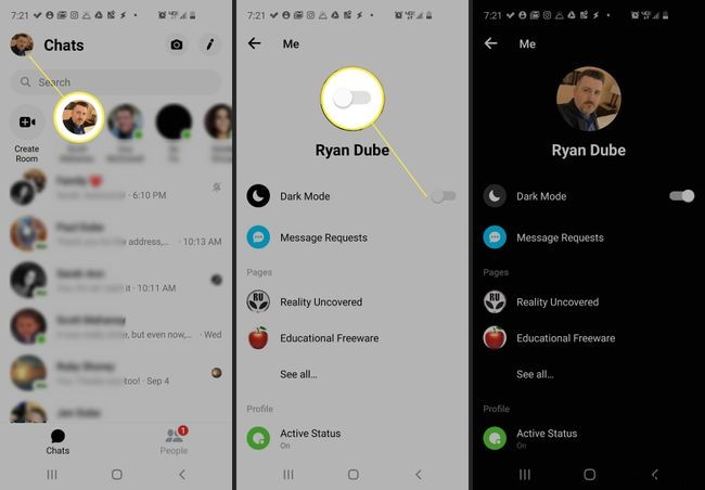 Cách bật Chế độ tối của Facebook Messenger