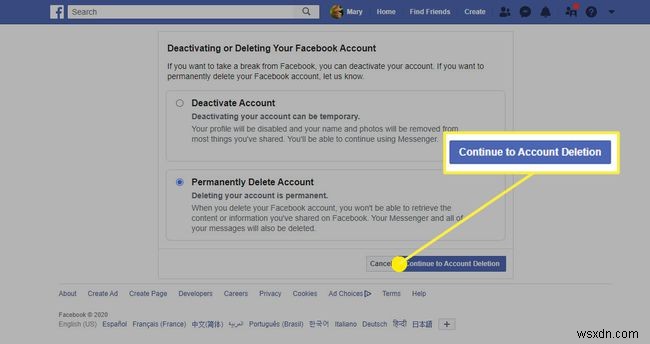 Cách xóa vĩnh viễn tài khoản Facebook