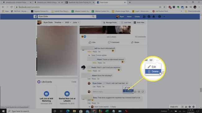 Cách xóa nhận xét trên Facebook