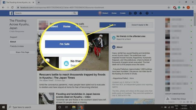 Cách đánh dấu bản thân an toàn trên Facebook