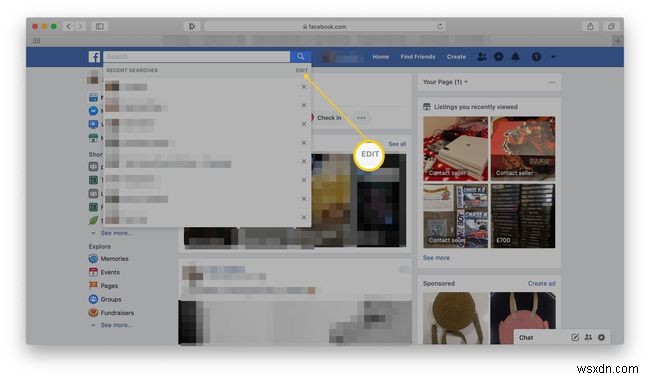 Cách xóa lịch sử tìm kiếm trên Facebook của bạn