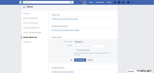 Cách đổi tên của bạn trên Facebook